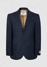 Tweed jackets Bucktrout Tailoring Patrick Navy Herringbone