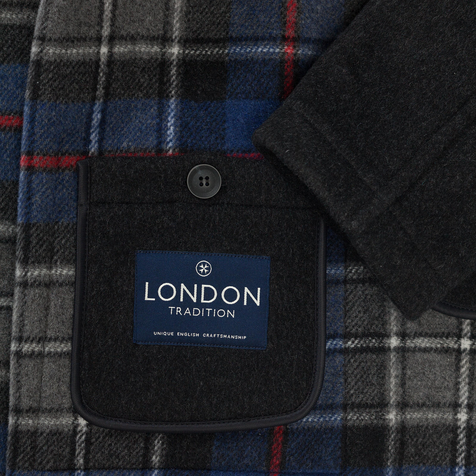 Duffle coat London Tradition Joseph Charcoal | Buy British