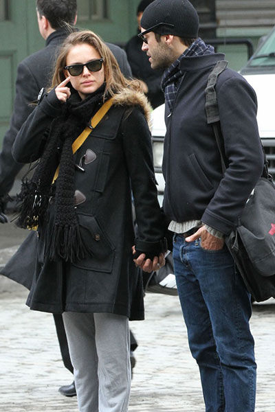 Natalie Portman iført duffelcoat