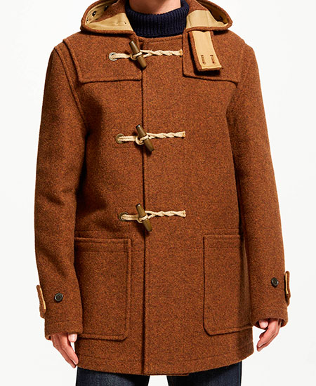 Duffle coat’s buttons and pockets