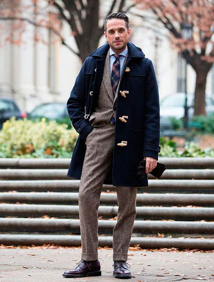 Duffle coat and business style