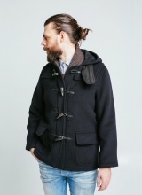 Navy London Tradition Duffle coat Martin SLM Middle Navy