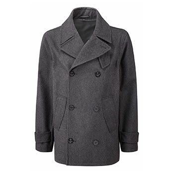 Montgomery Lined Pea coat Charcoal